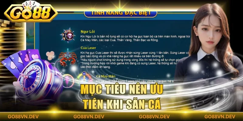 Mục tiêu nên ưu tiên khi săn cá Mục tiêu nên ưu tiên khi săn cá