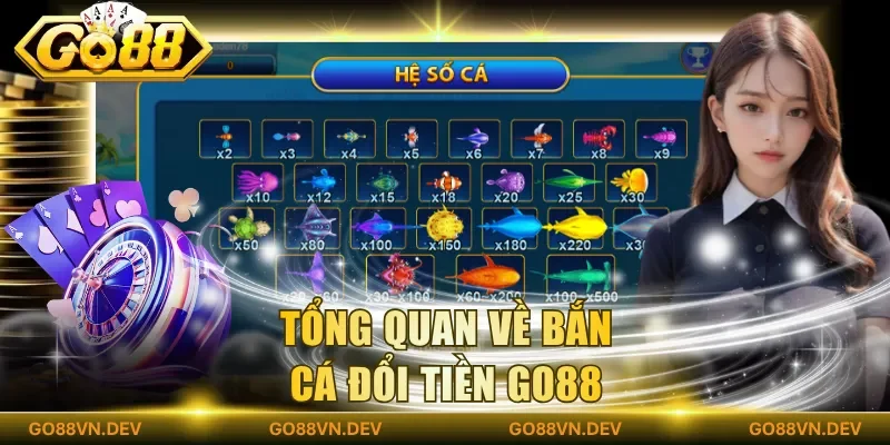 Tổng quan về bắn cá đổi tiền Go88 Tổng quan về bắn cá đổi tiền Go88